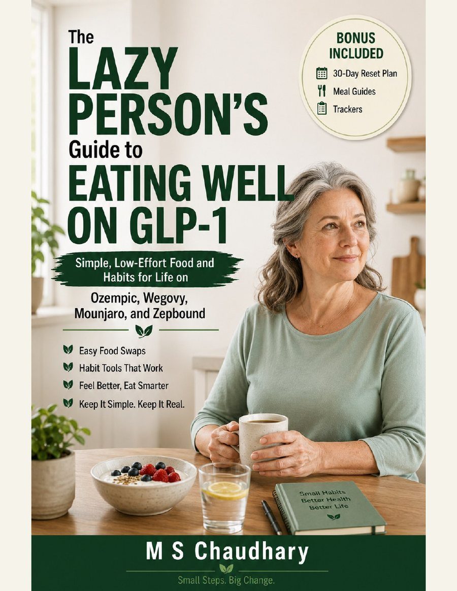 GLP-1 Diet Guide & Meal Planner | Eating Well on Ozempic, Wegovy, Mounjaro (PDF) | cover