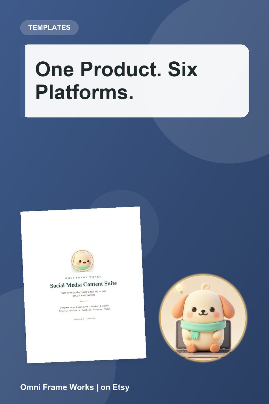 Social Media Content Suite | Auto-Post to Pinterest, YouTube, Instagram, Facebook, TikTok & X + Bulk Pin CSV | cover