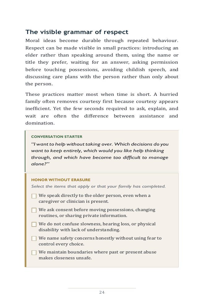 A page from inside Beyond Neglect | Family, Elder Care & Filial Duty Guide (PDF + EPUB)